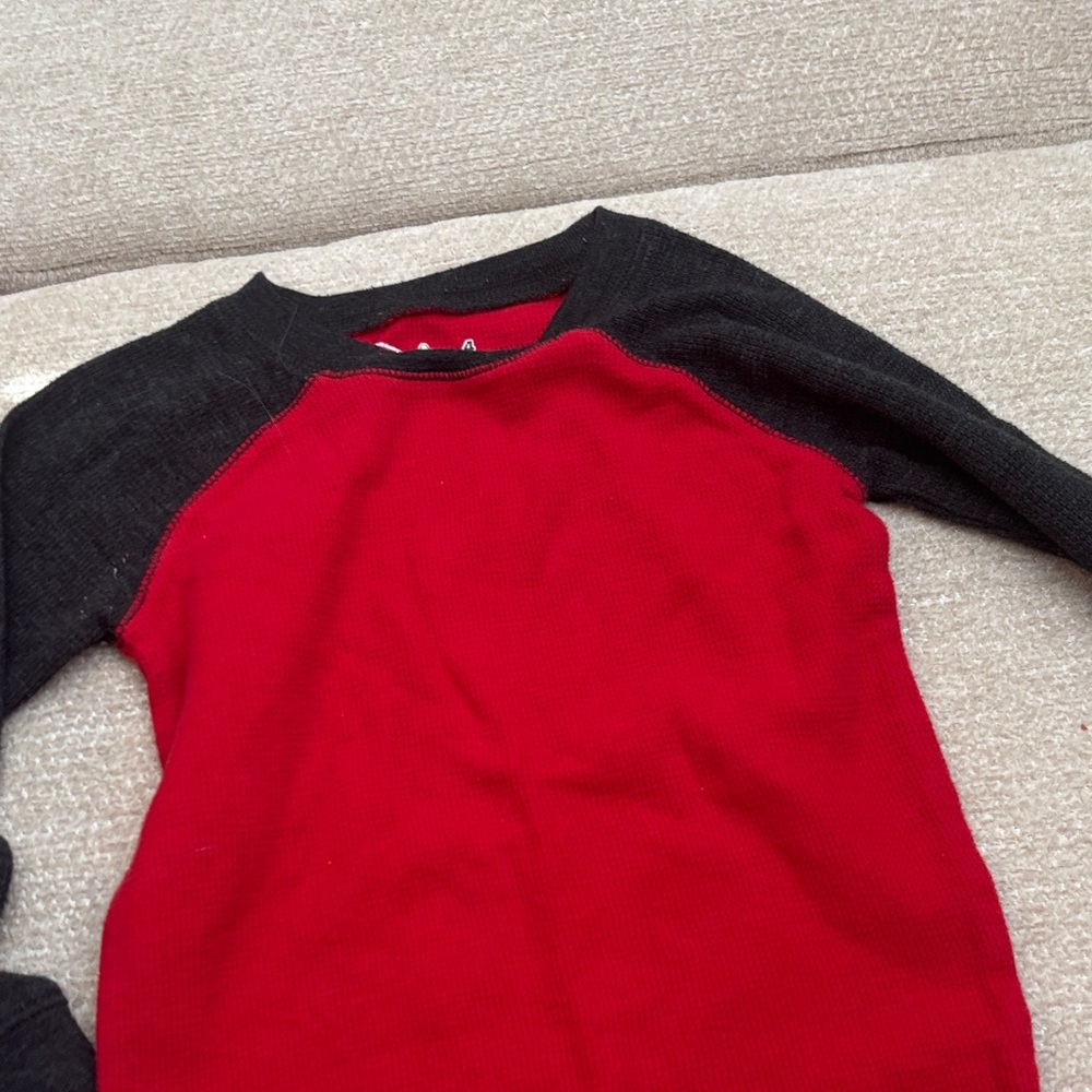Jumping Beans Red and Black Crew Neck Shirt